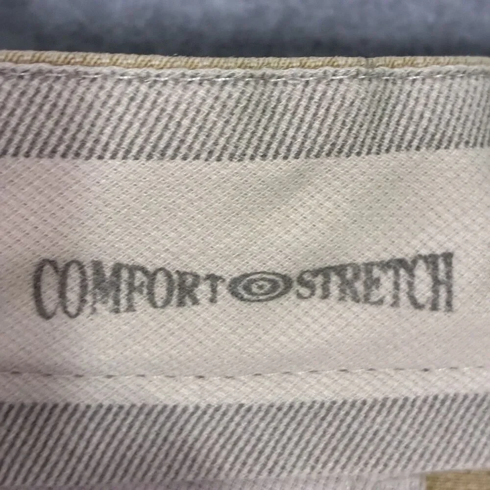 Meyer Comfort Stretch Chino Pants Men’s 38x32 Beige Khaki Non Iron Trousers - Picture 6 of 10